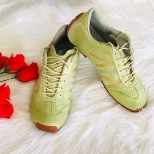 Tsubo Tesla Citrus Green Leather Sneakers / 7